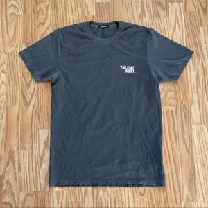 Talentless Men’s Less Talent Steel Grey T-Shirt
